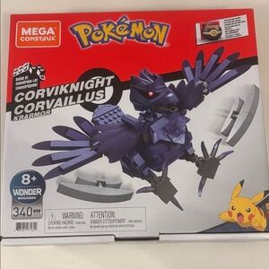 MEGA Corviknight Building Set With 340 Compatible Bricks and Pieces Pokemon